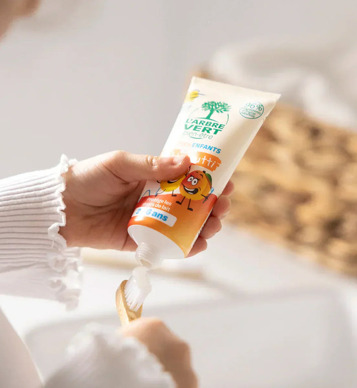 L’UFSBD recommande nos dentifrices enfants : arôme tutti frutti et à la fraise !