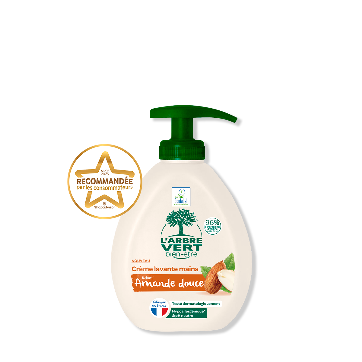 Crème lavante mains Amande douce 300 mL