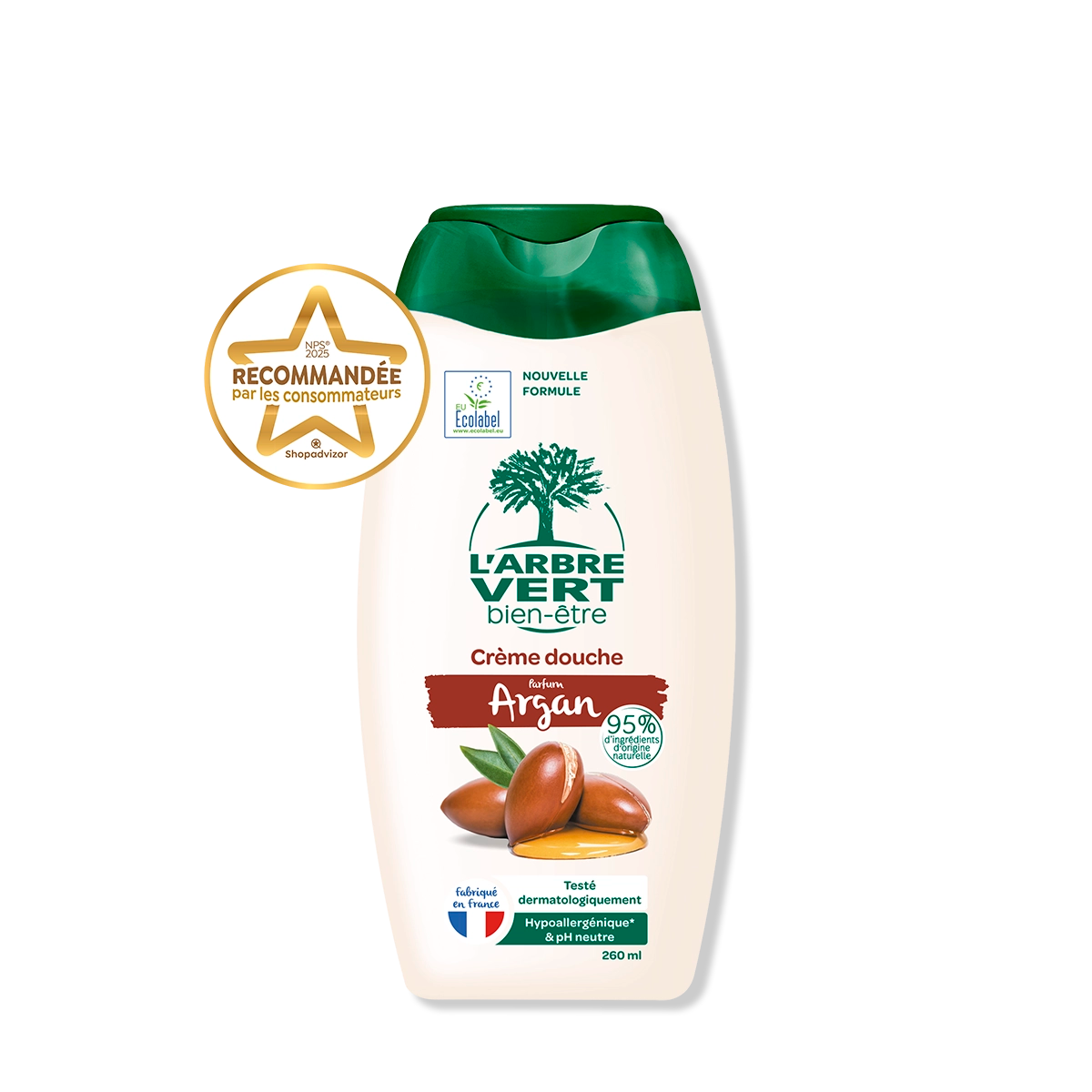 Crème douche Parfum Argan 260 mL