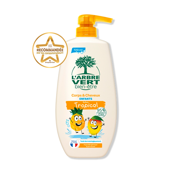 Crème Corps & Cheveux enfants Parfum Tropical 720 mL