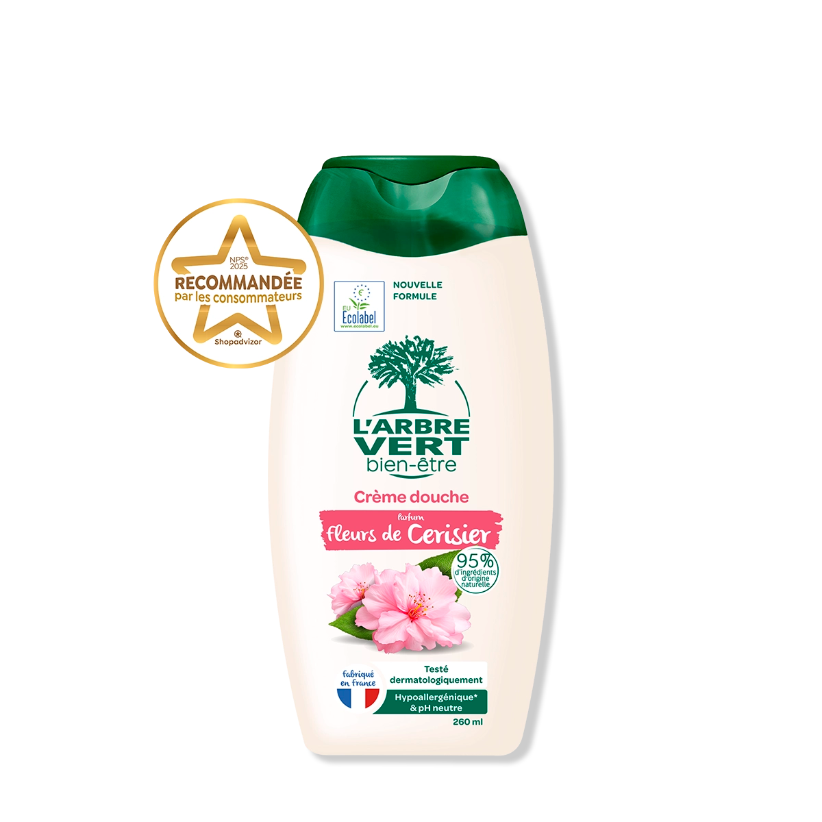 Crème douche Parfum Fleurs de Cerisier 260 mL