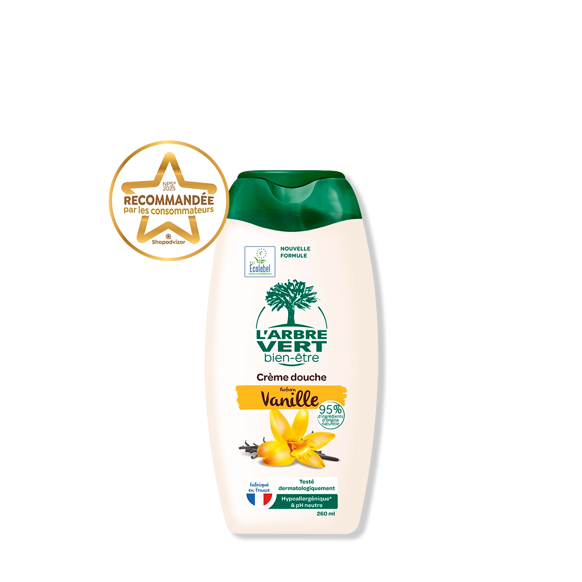 Crème douche Parfum Vanille 260 mL