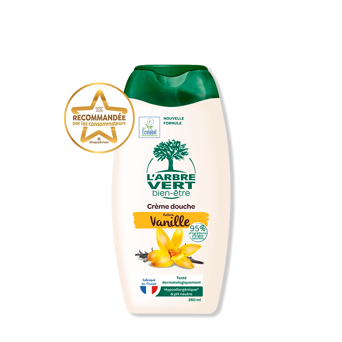 Crème douche Parfum Vanille 260 mL