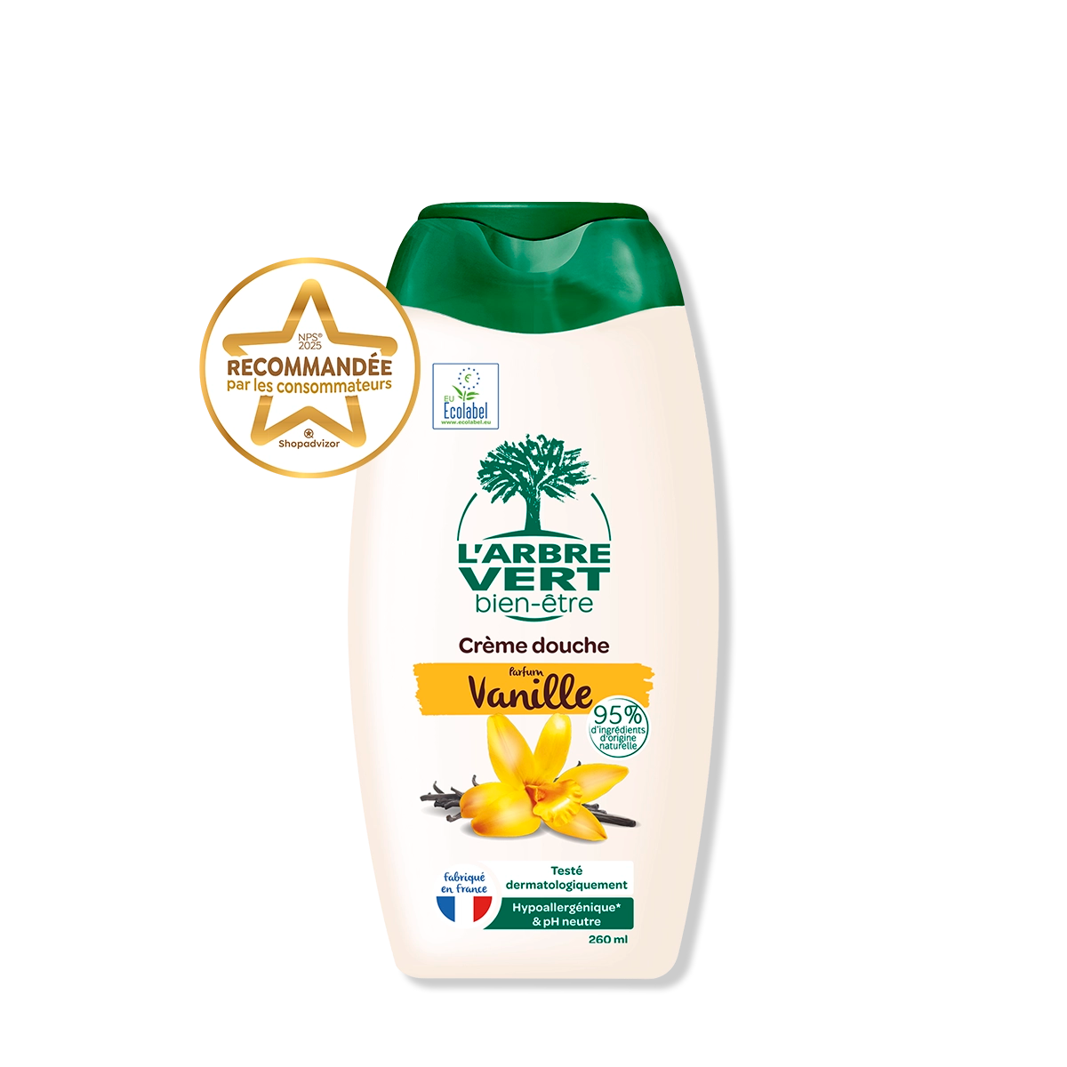 Crème douche Parfum Vanille 260 mL