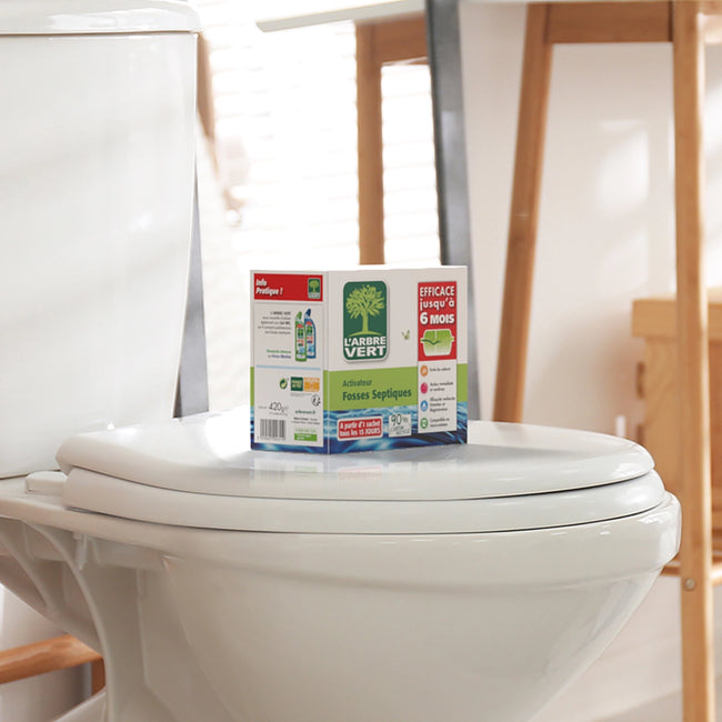 Activateur fosses septiques Efficace 6 mois 12 sachets