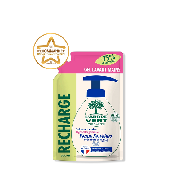 Recharge crème lavante mains Peaux sensibles 300 mL