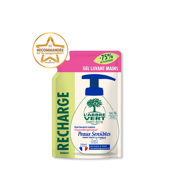 Recharge crème lavante mains Peaux sensibles 300 mL