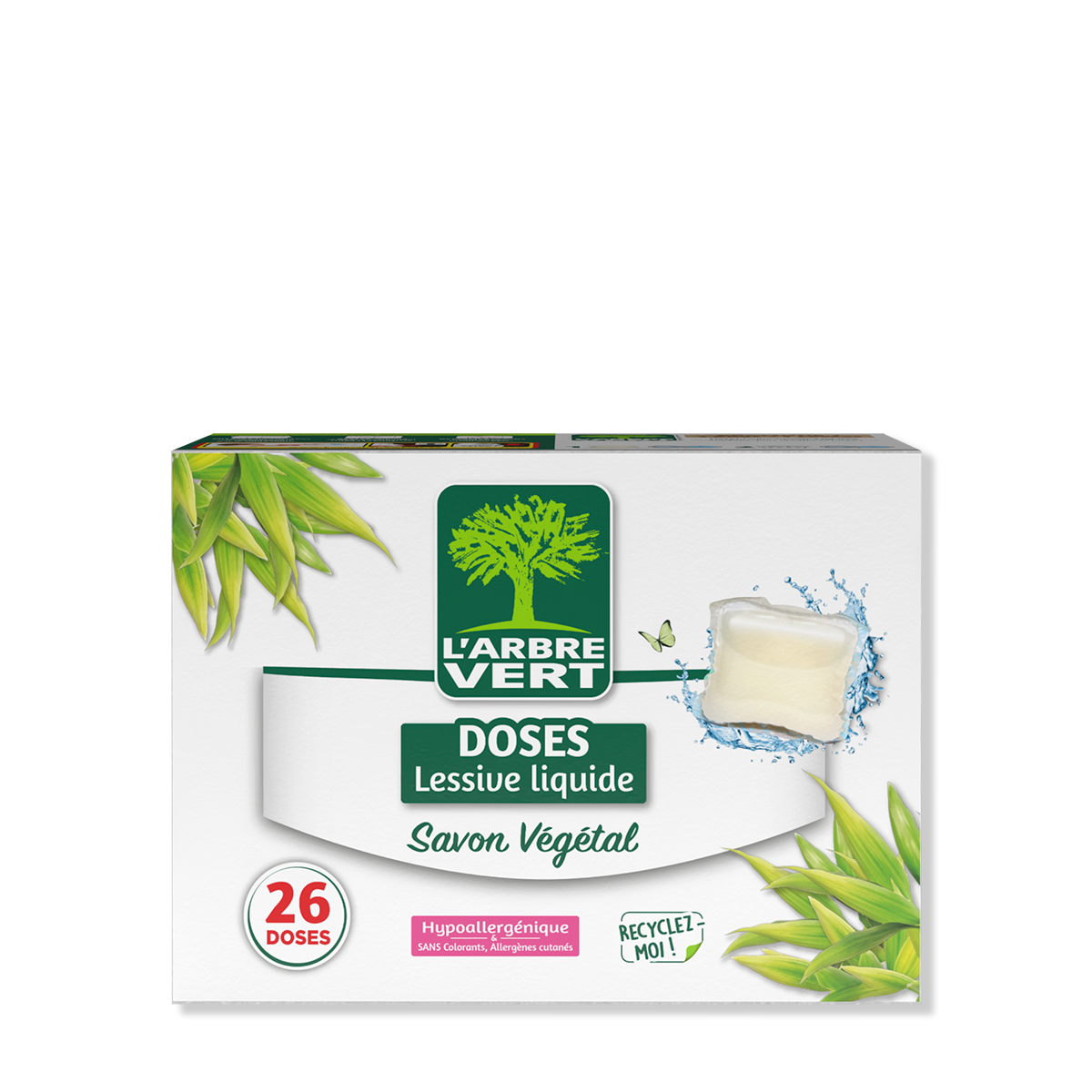 Doses lessive liquide Savon Végétal 26 doses