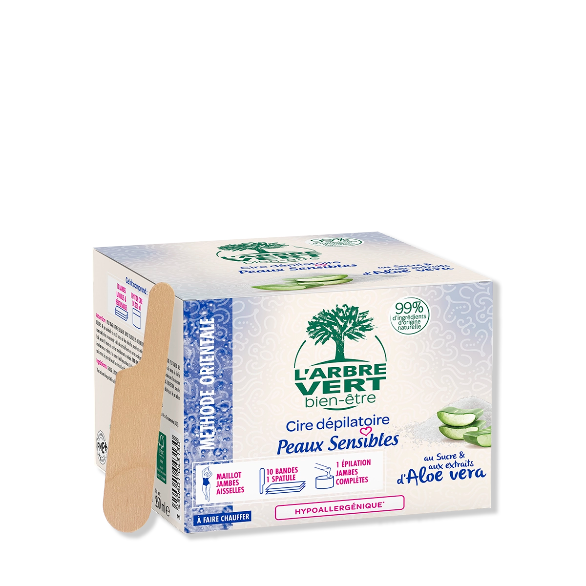 Cire dépilatoire au Sucre Peaux sensibles 250 mL