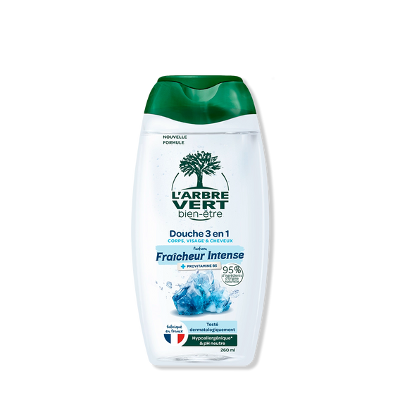 Douche homme 3 en 1 Parfum Fraicheur intense 260 mL