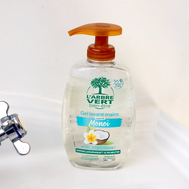 Gel lavant mains Monoï 300 mL