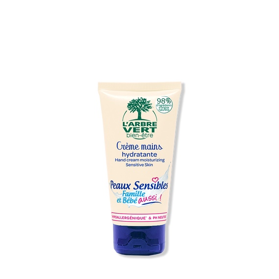 Crème mains hydratante à l'huile d'Amande Peaux sensibles 75 mL