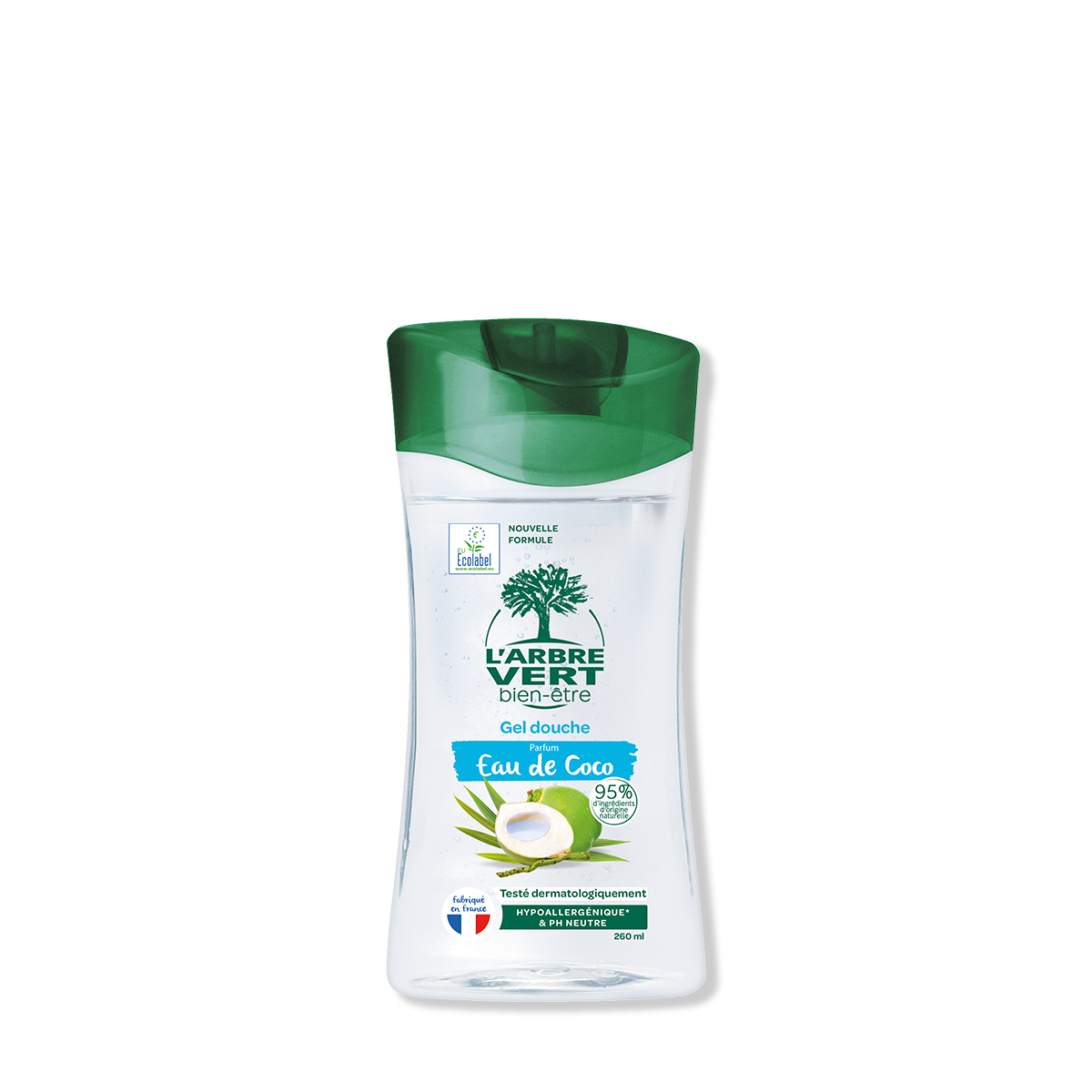 Gel douche Parfum Eau de coco 260 mL
