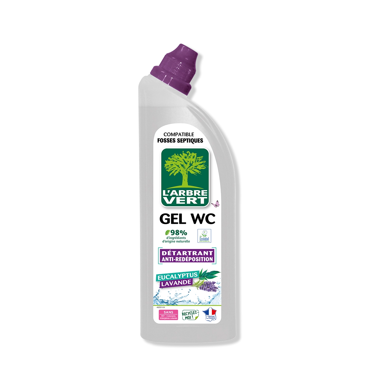 Gel WC Eucalyptus Lavande 750 mL