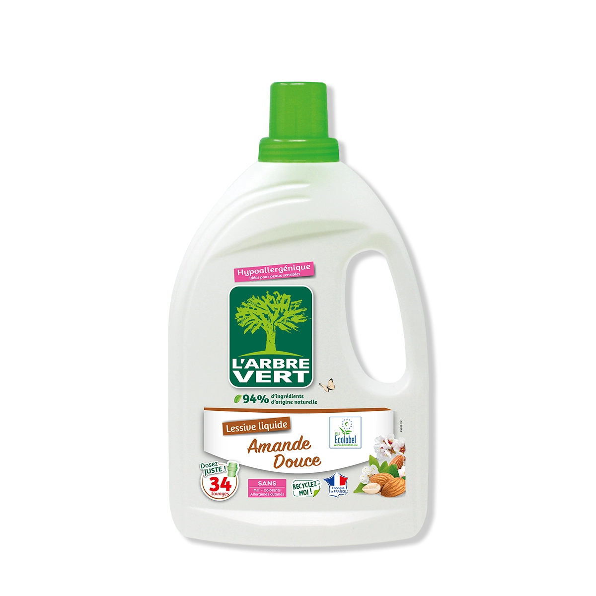 Lessive liquide Amande douce 1,53L