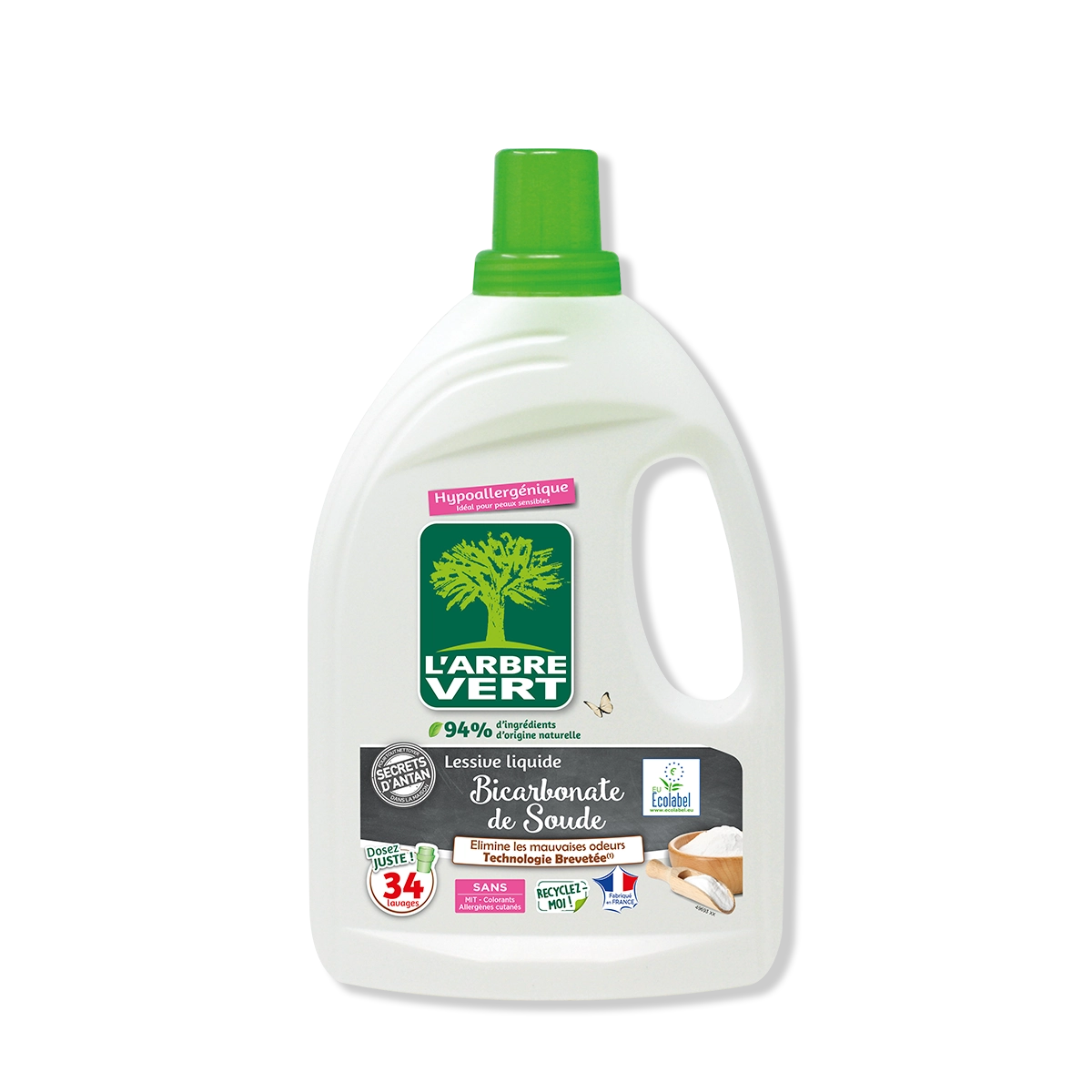 Lessive liquide Bicarbonate de soude 1,53L