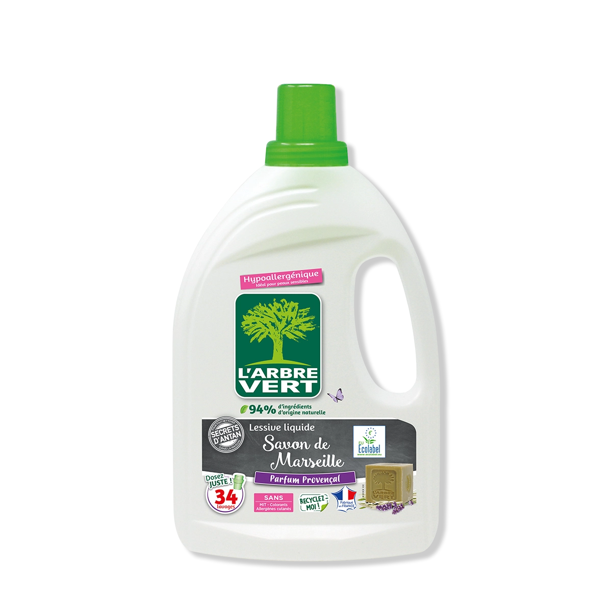 Lessive liquide Savon de Marseille 1,53L