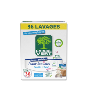 Lessive poudre Peaux sensibles 1,8Kg
