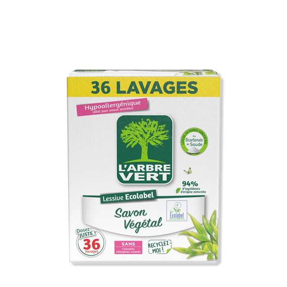 Lessive poudre Savon Végétal 1,8Kg