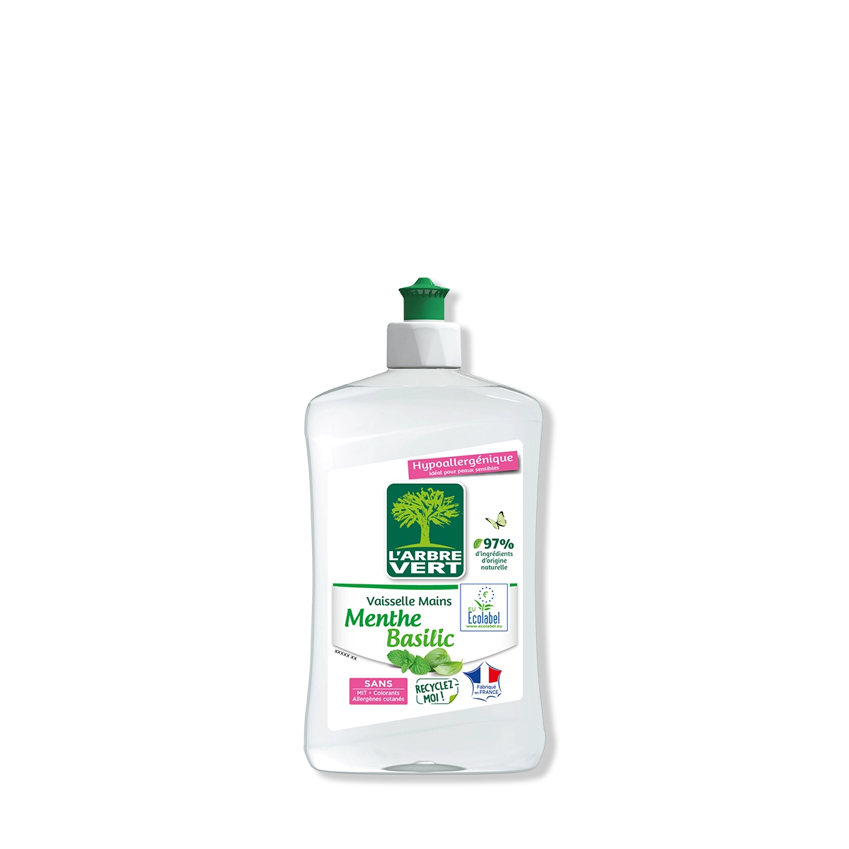 Liquide vaisselle Menthe Basilic 500 mL