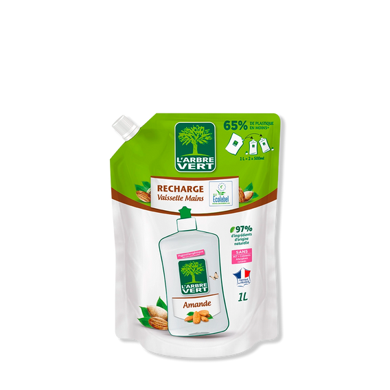 Recharge liquide vaisselle Parfum Amande 1L