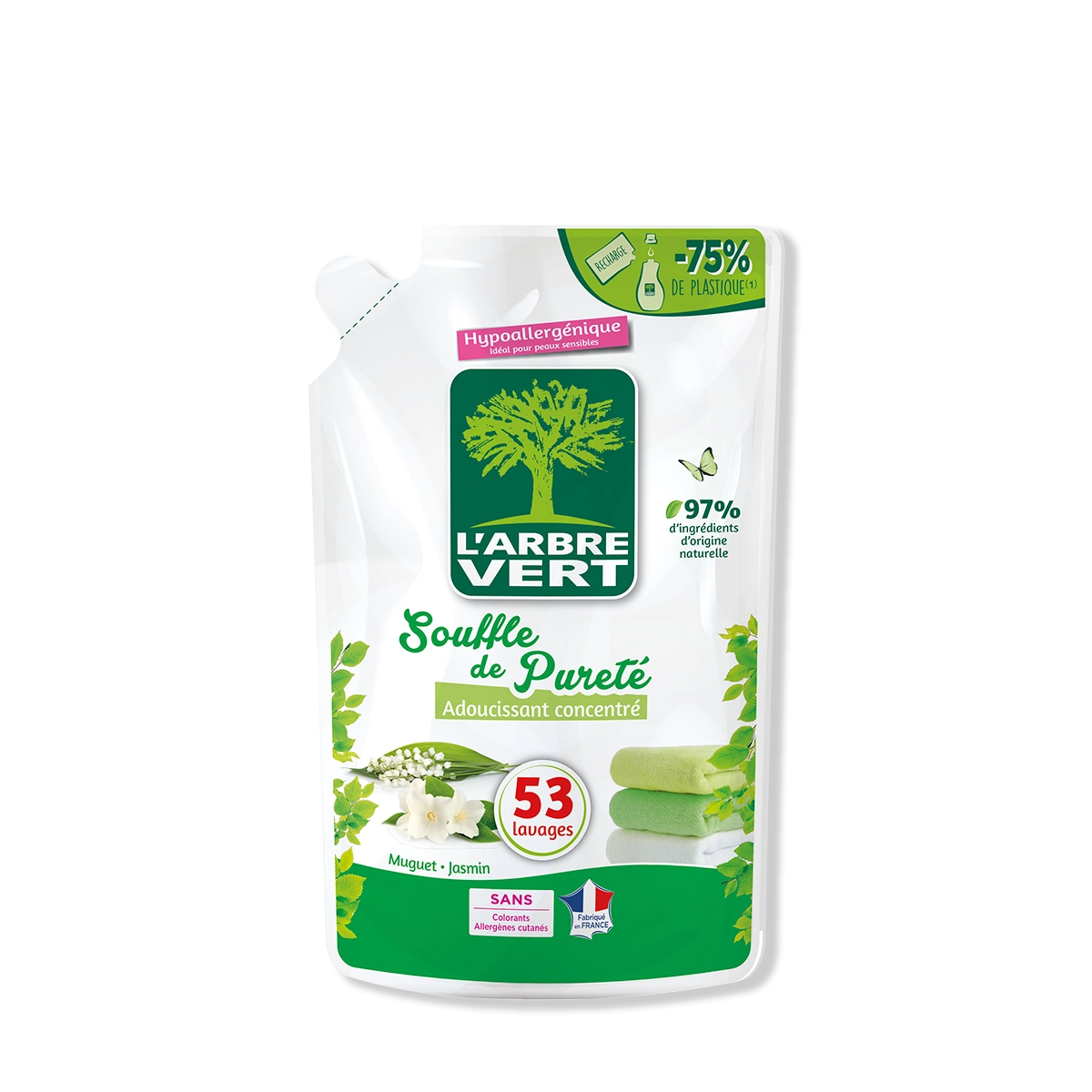 Recharge adoucissant Souffle de pureté 800 mL