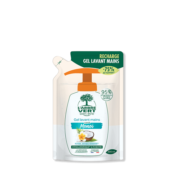 Recharge gel lavant mains Monoï 300 mL