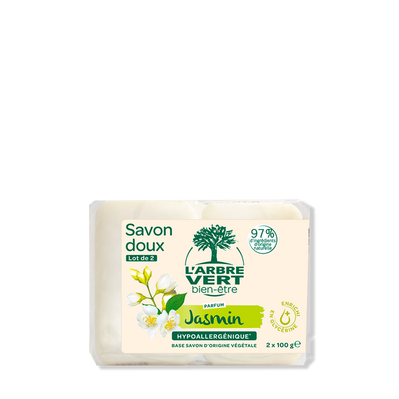 Savon doux Jasmin 2 x 100 g