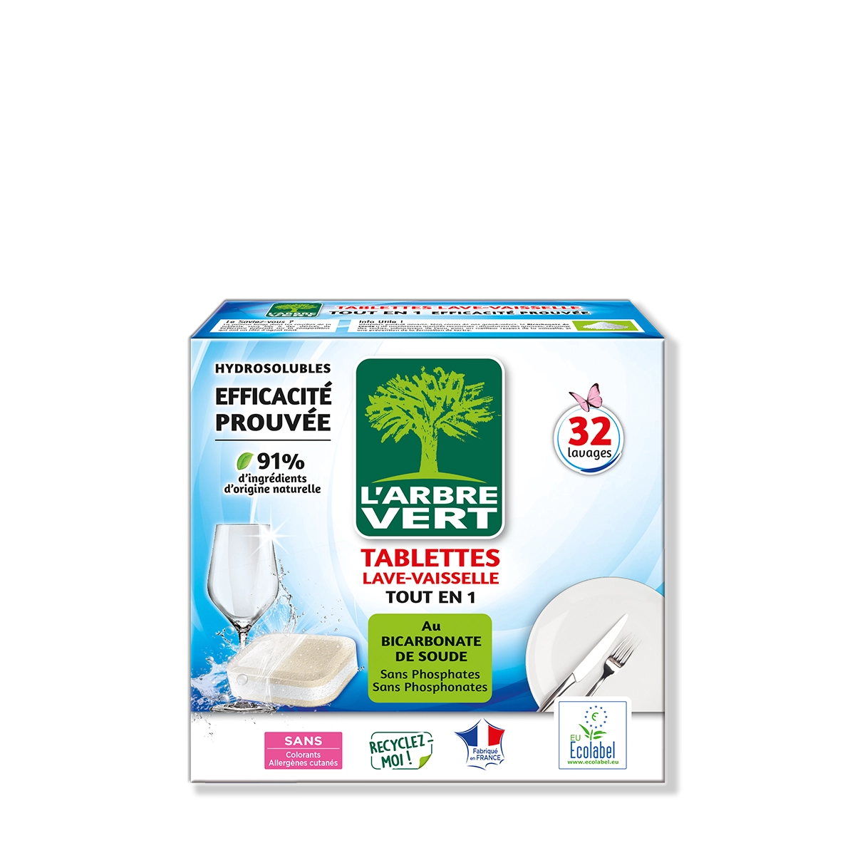 Tablettes lave vaisselle Tout en Un 32 Tablettes
