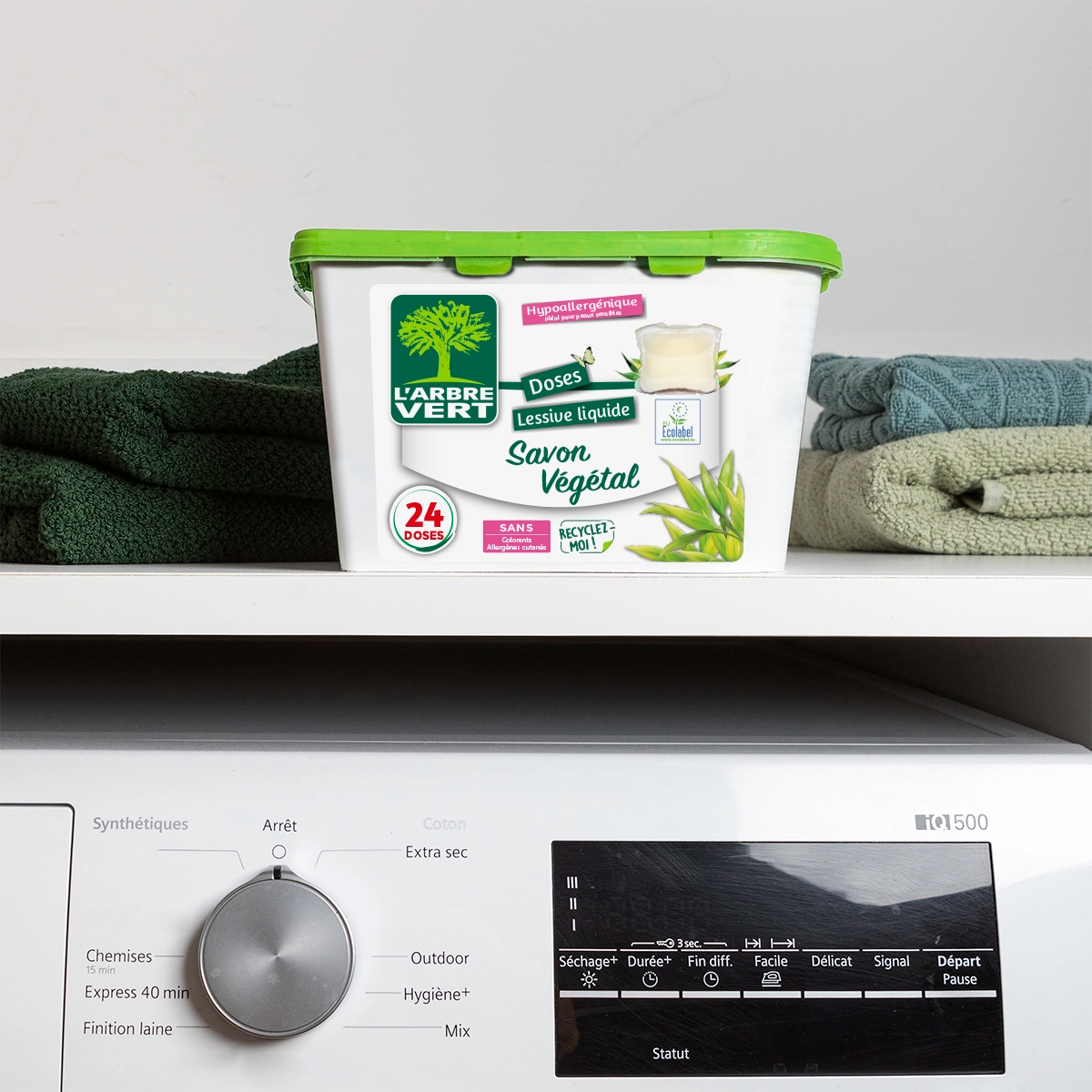 Doses lessive liquide Savon Végétal 24 doses