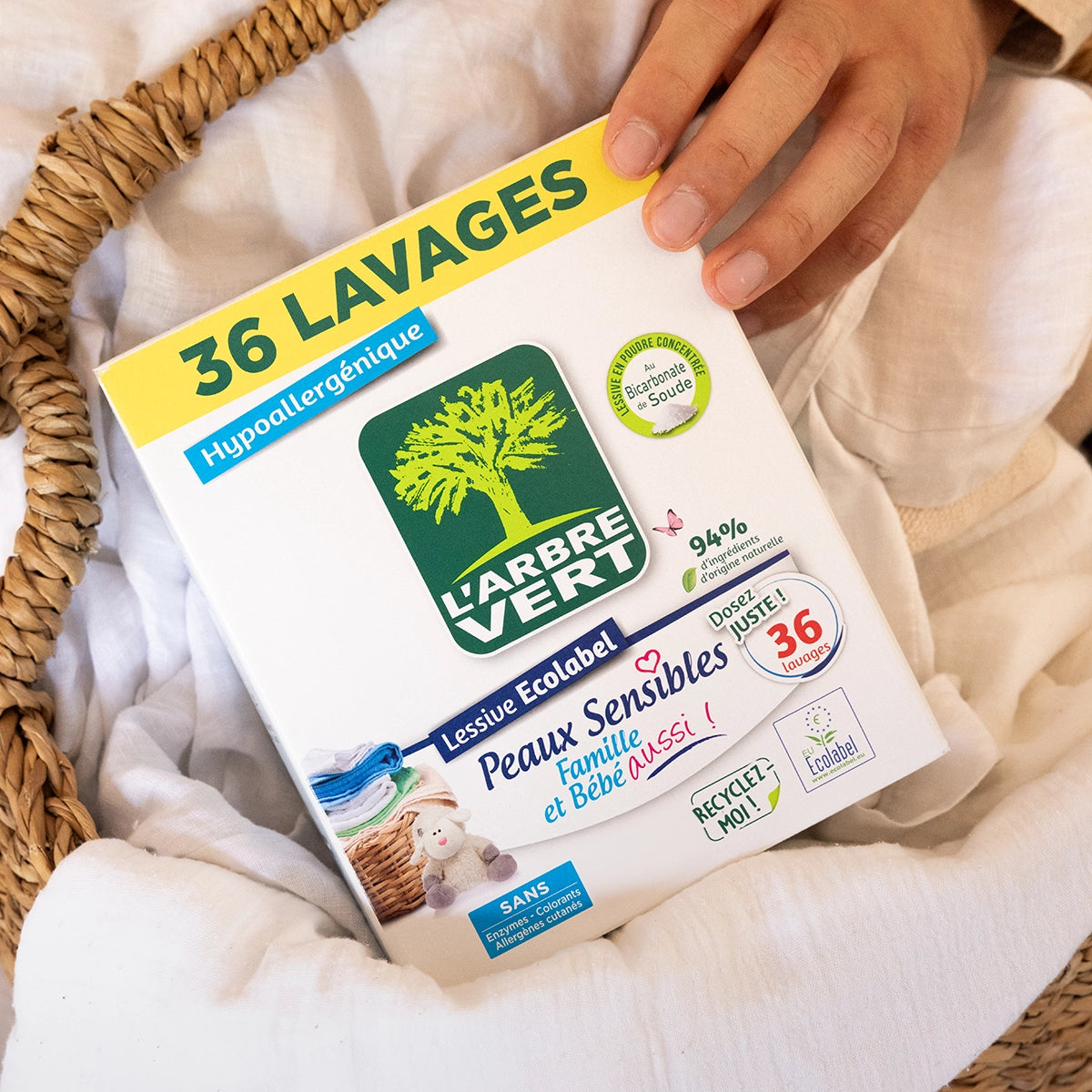 Lessive poudre Peaux sensibles 1,8Kg