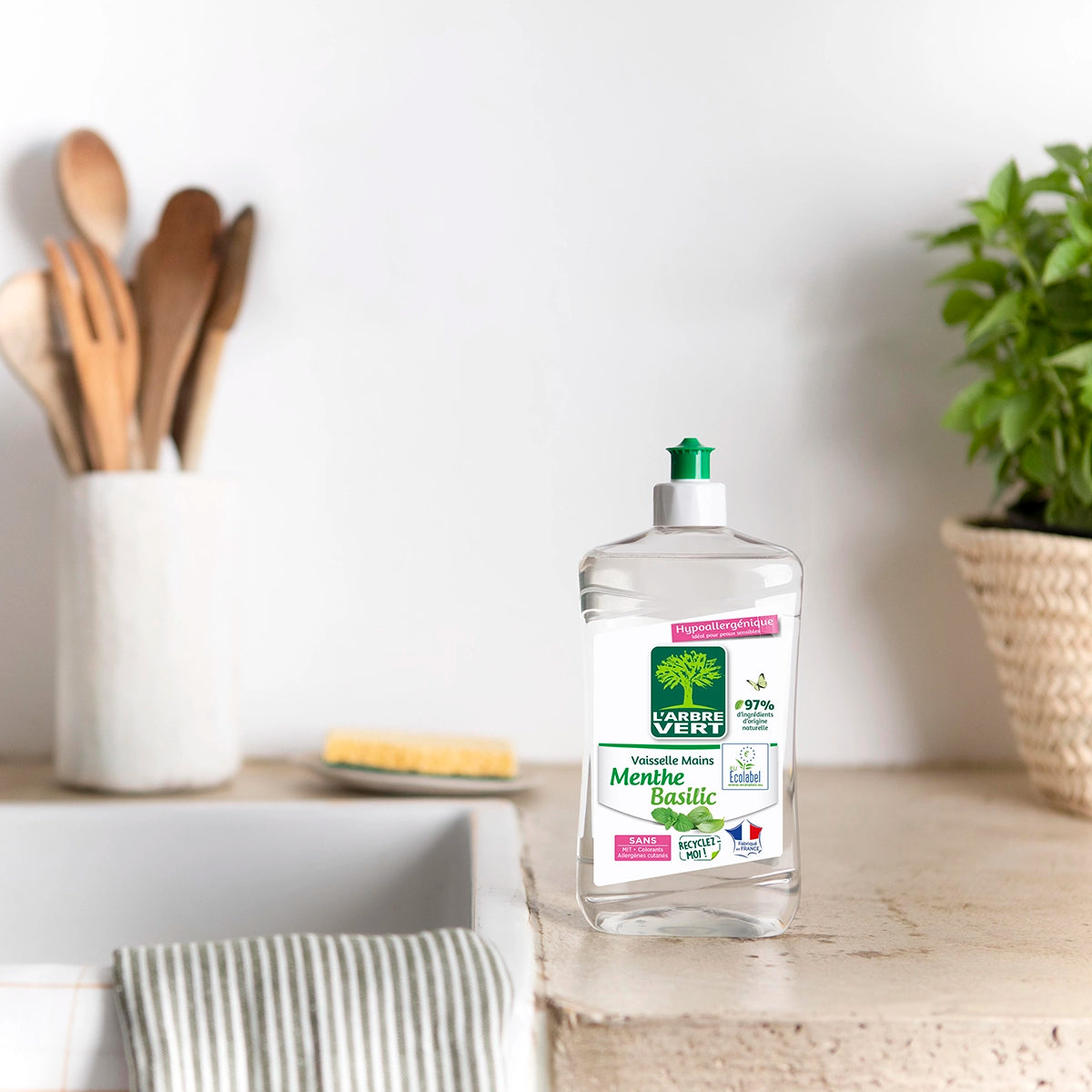 Liquide vaisselle Menthe Basilic 500 mL
