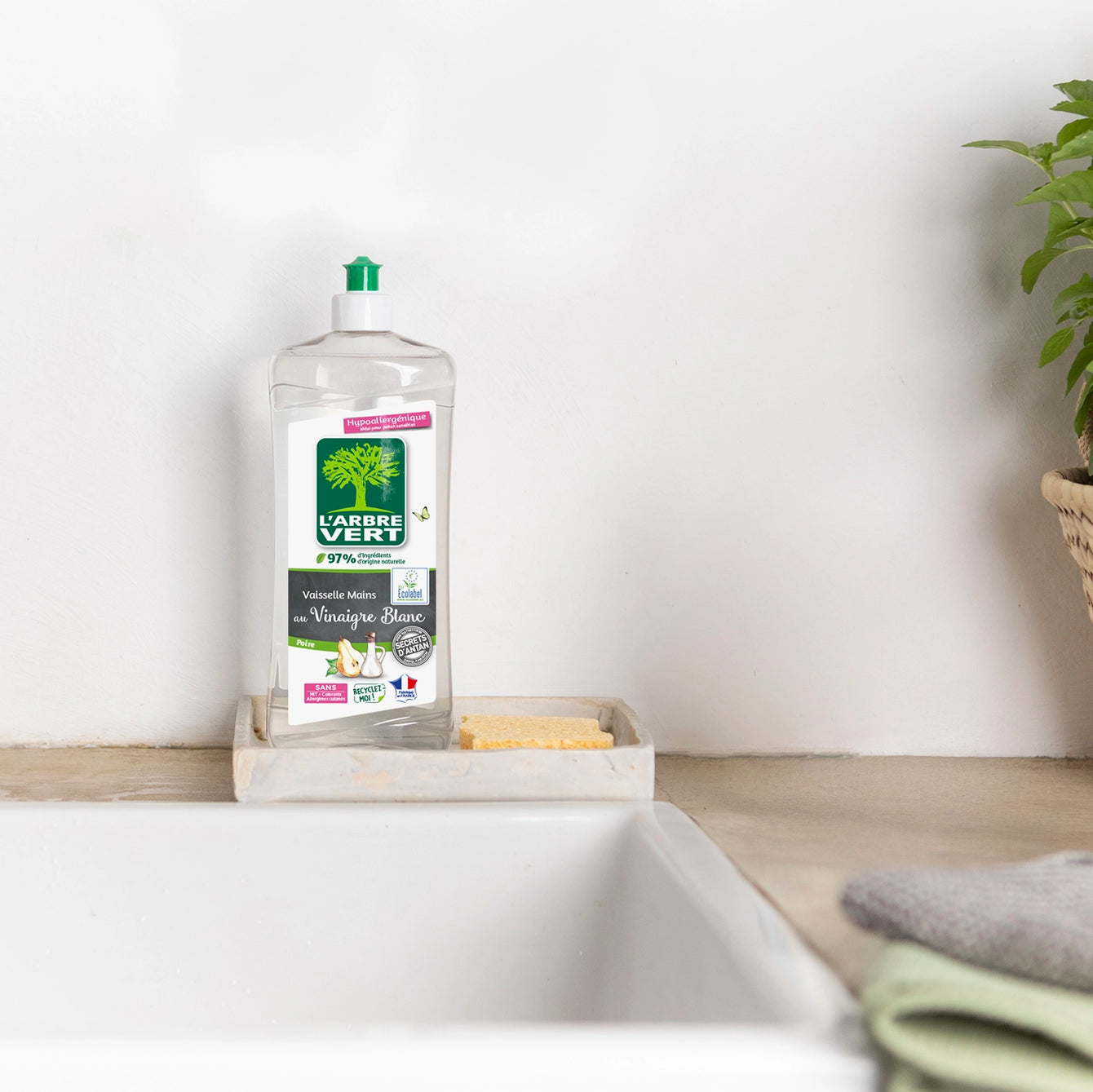 Liquide vaisselle Vinaigre blanc & Poire 750 mL
