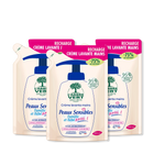 Lot de 3 recharges crème lavante mains Peaux Sensibles 3 x 300 mL