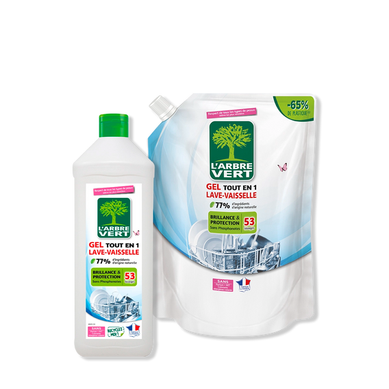 Pack Gel lave vaisselle et recharge 2 x 901 mL
