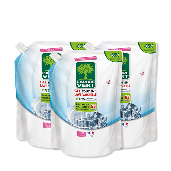 Lot de 3 recharges gel lave vaisselle 3 x 901 mL
