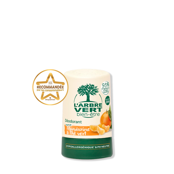 Déodorant Bille 24H Parfum Mandarine & Thé vert 50 mL