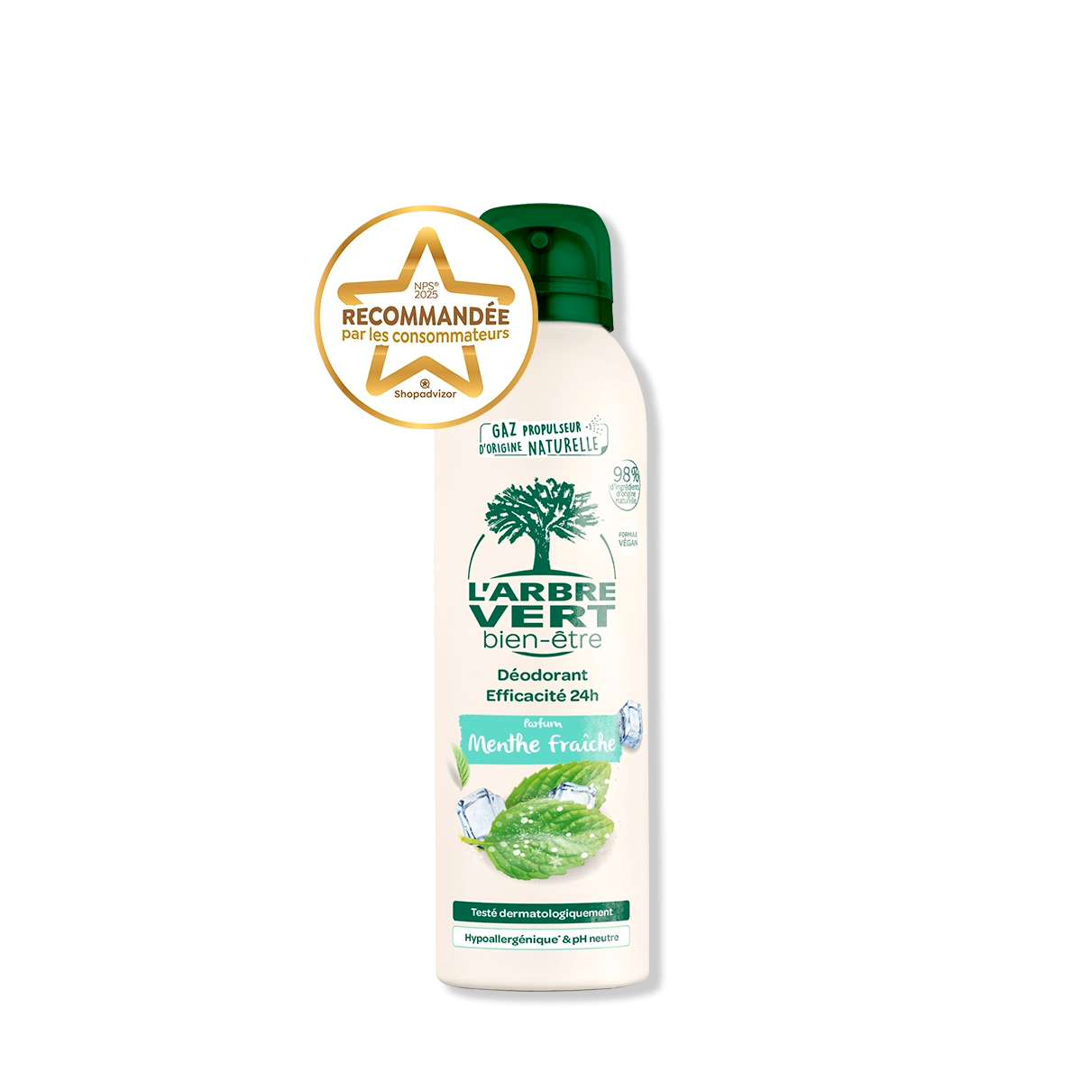 Déodorant éco-spray Menthe Fraiche 125 mL