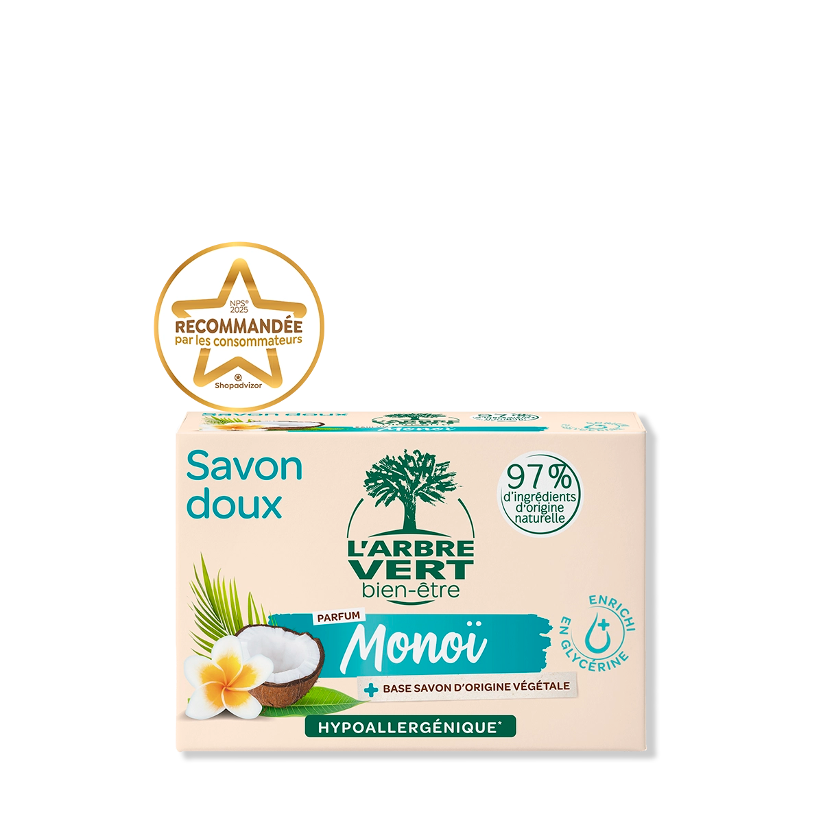 Savon doux Monoï 90 g