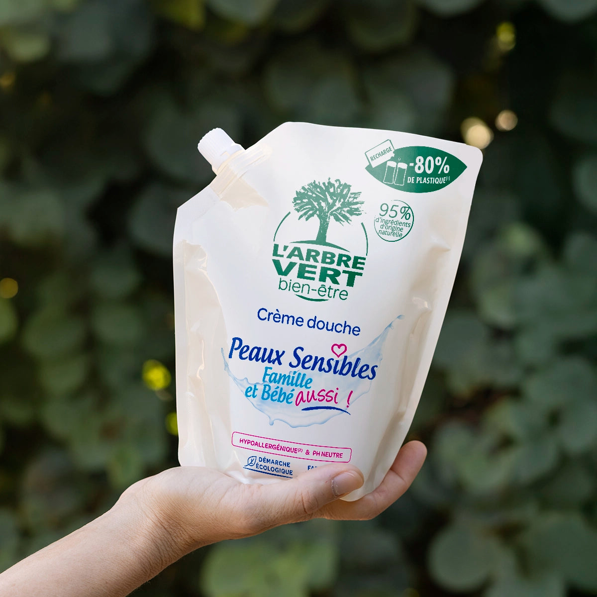 Lot de 3 recharges Crème douche Peaux Sensibles 3 x 500mL