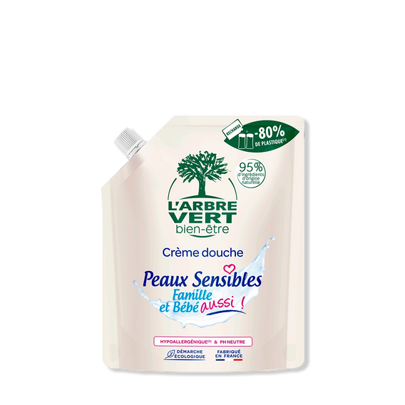 Recharge Douche Peaux Sensibles avec bouchon 500mL