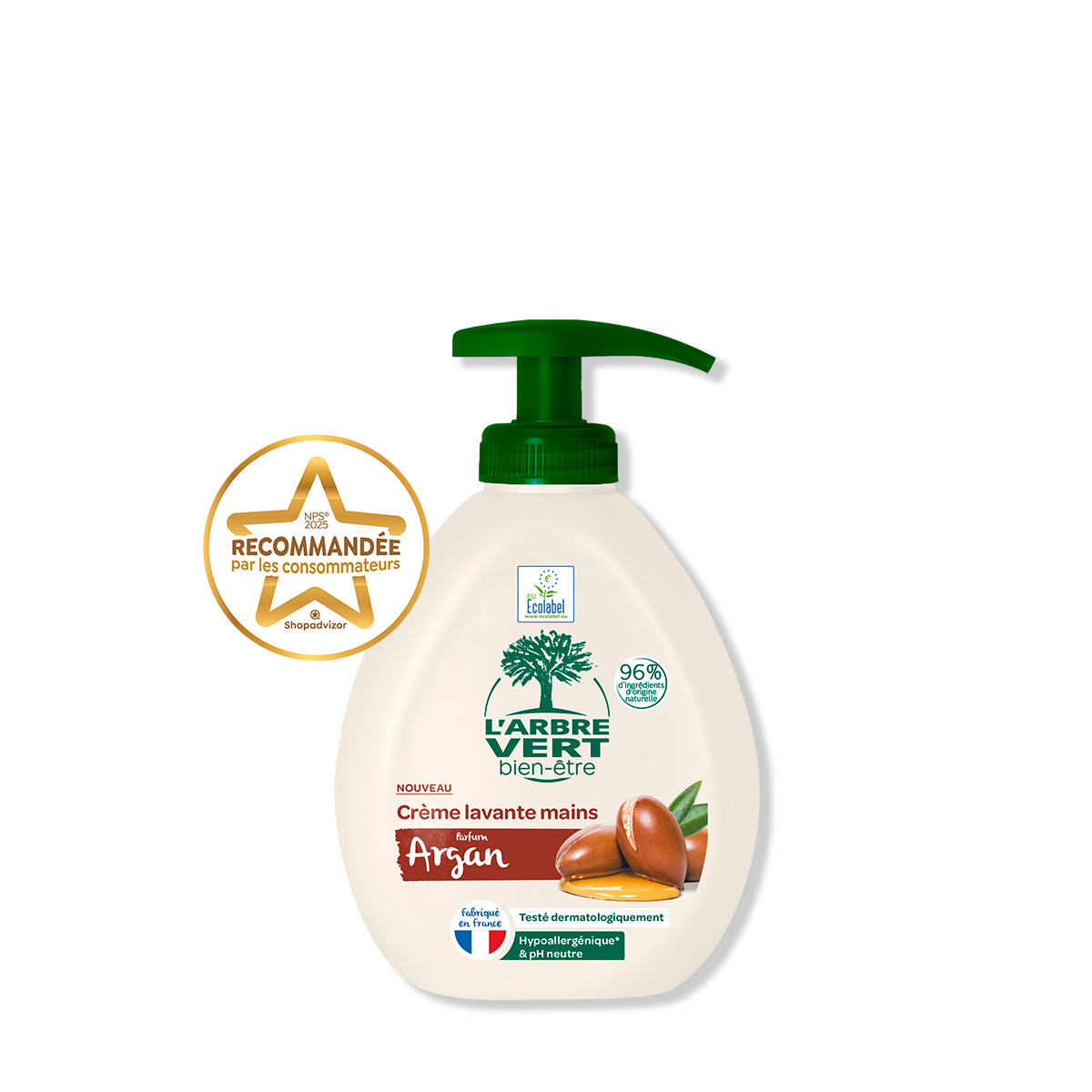 Crème lavante mains Argan 300 mL