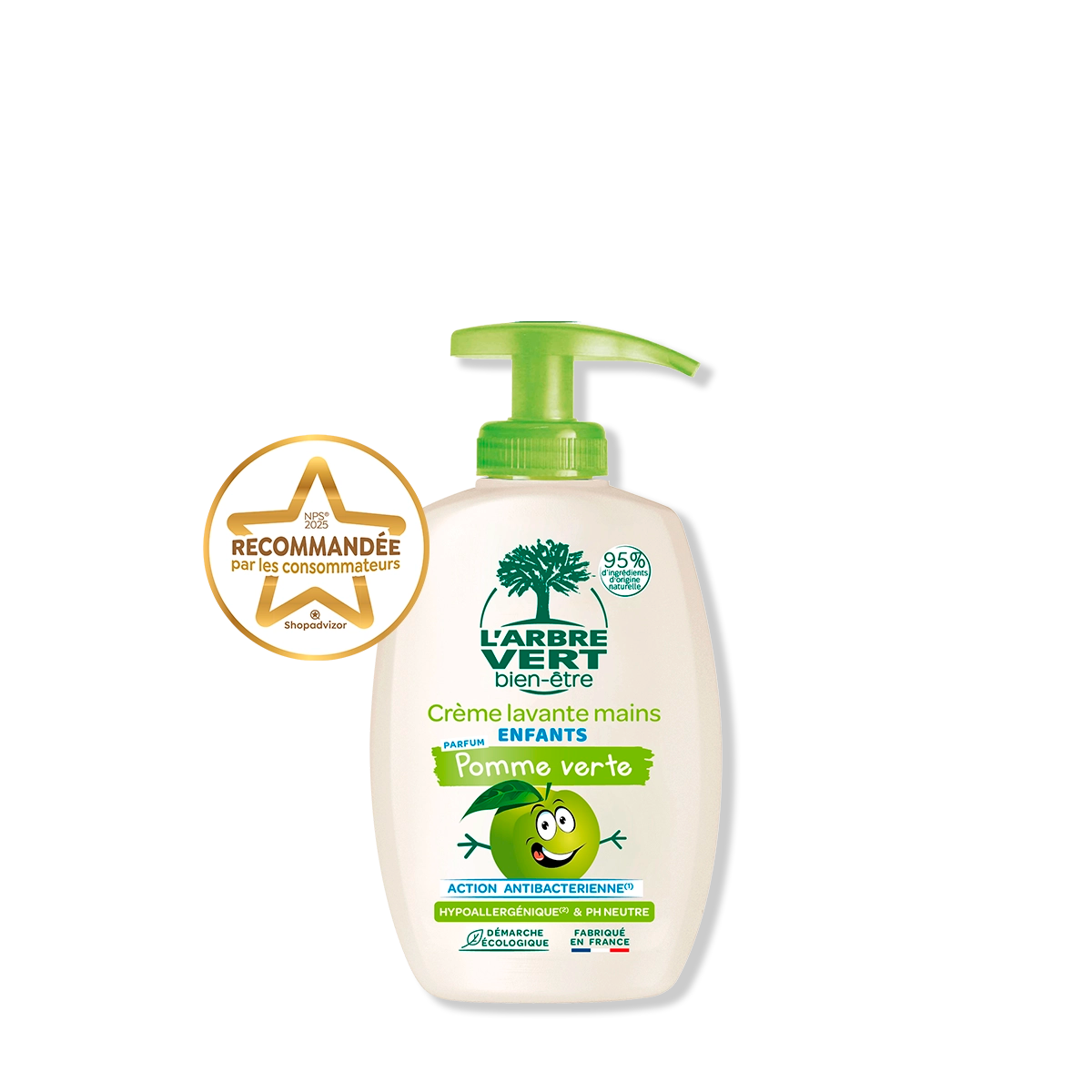 Crème lavante mains - Enfants Pomme verte 300 mL