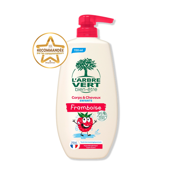 Crème Corps & Cheveux enfants Parfum Framboise 720 mL