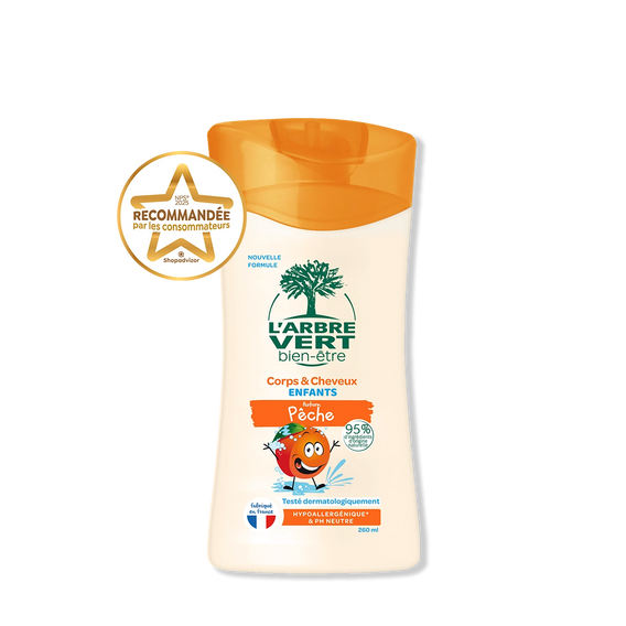 Crème Corps & Cheveux enfants Parfum Pêche 260 mL