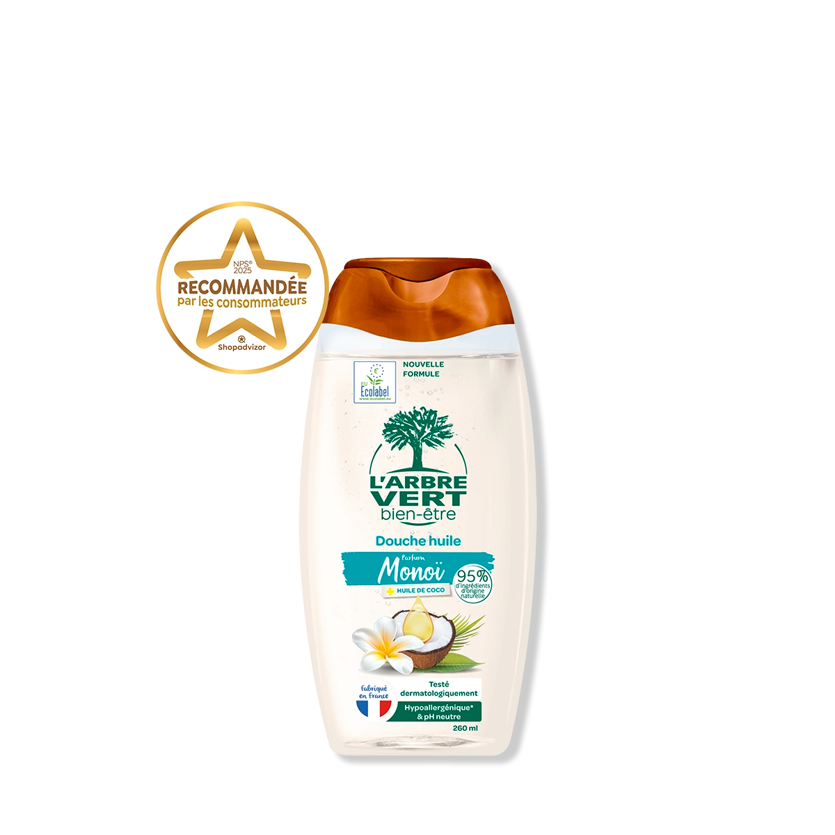 Douche huile Monoï & huile de coco 260 mL