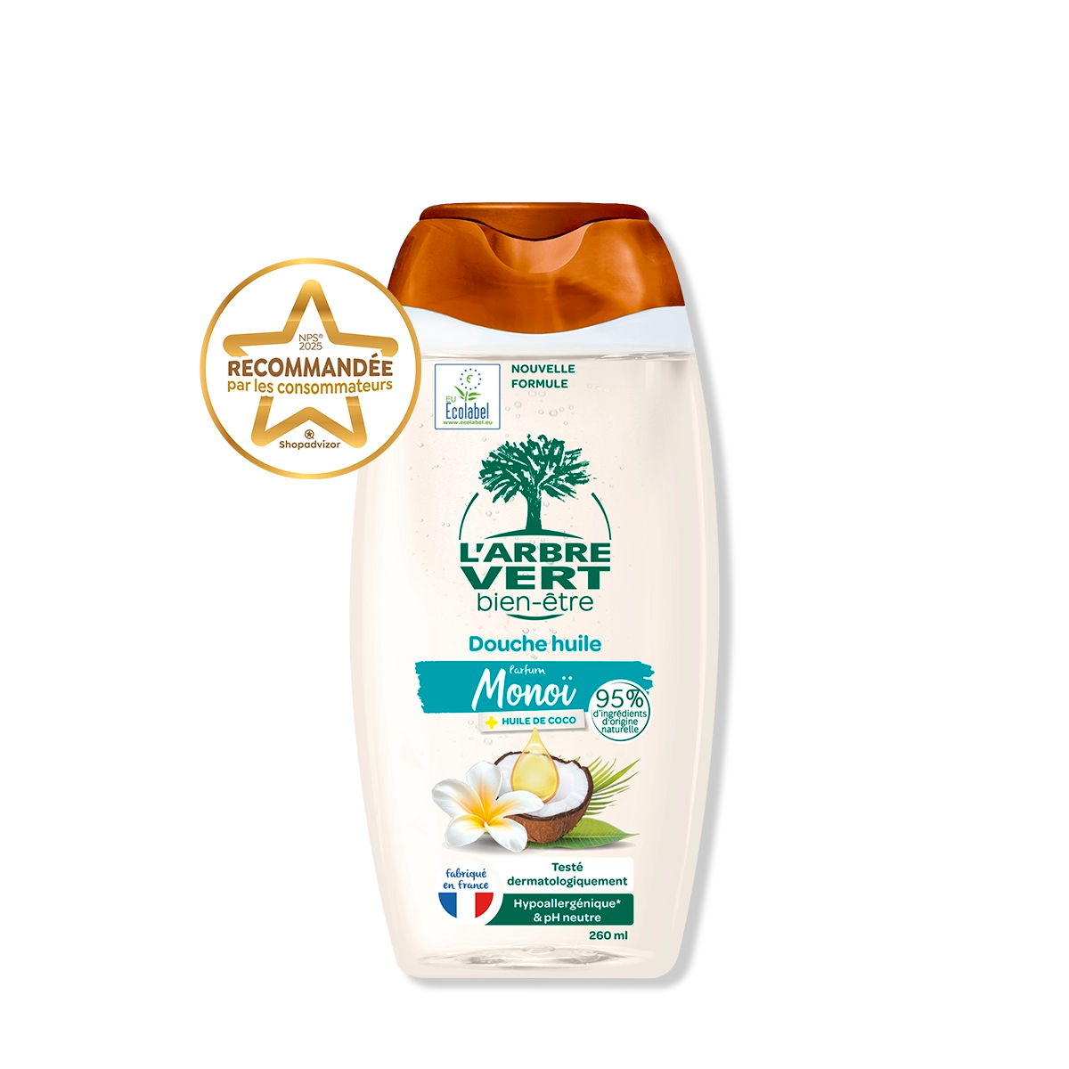Douche huile Monoï & huile de coco 260 mL