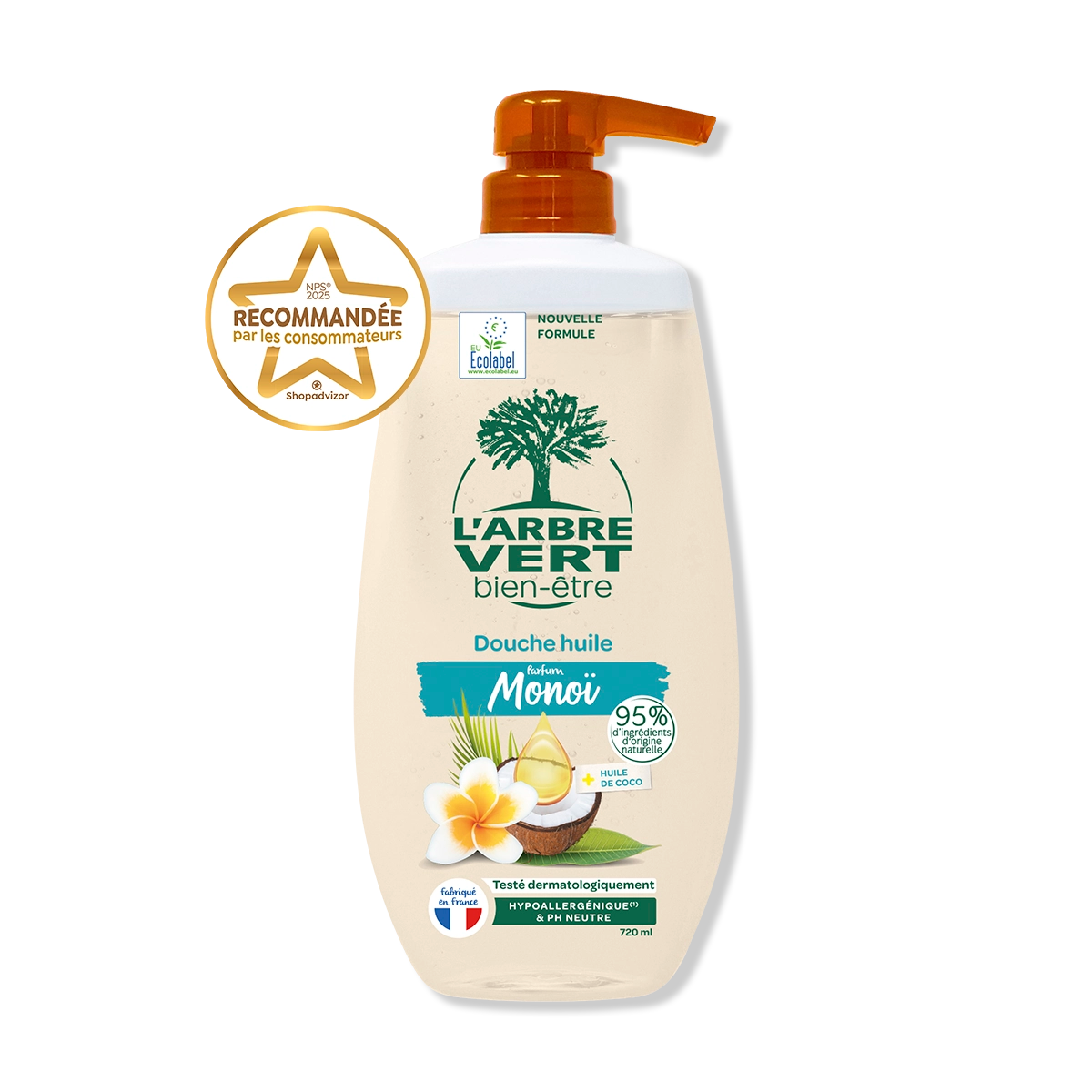 Douche huile Monoï & huile de coco 720 mL