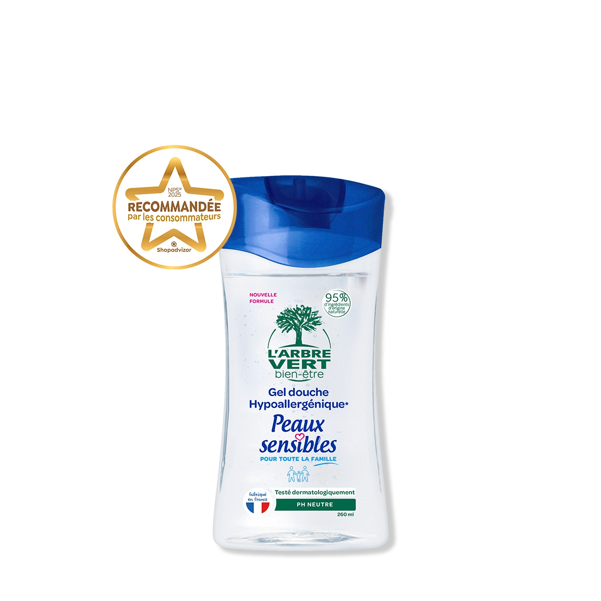 Gel douche Peaux sensibles 260 mL