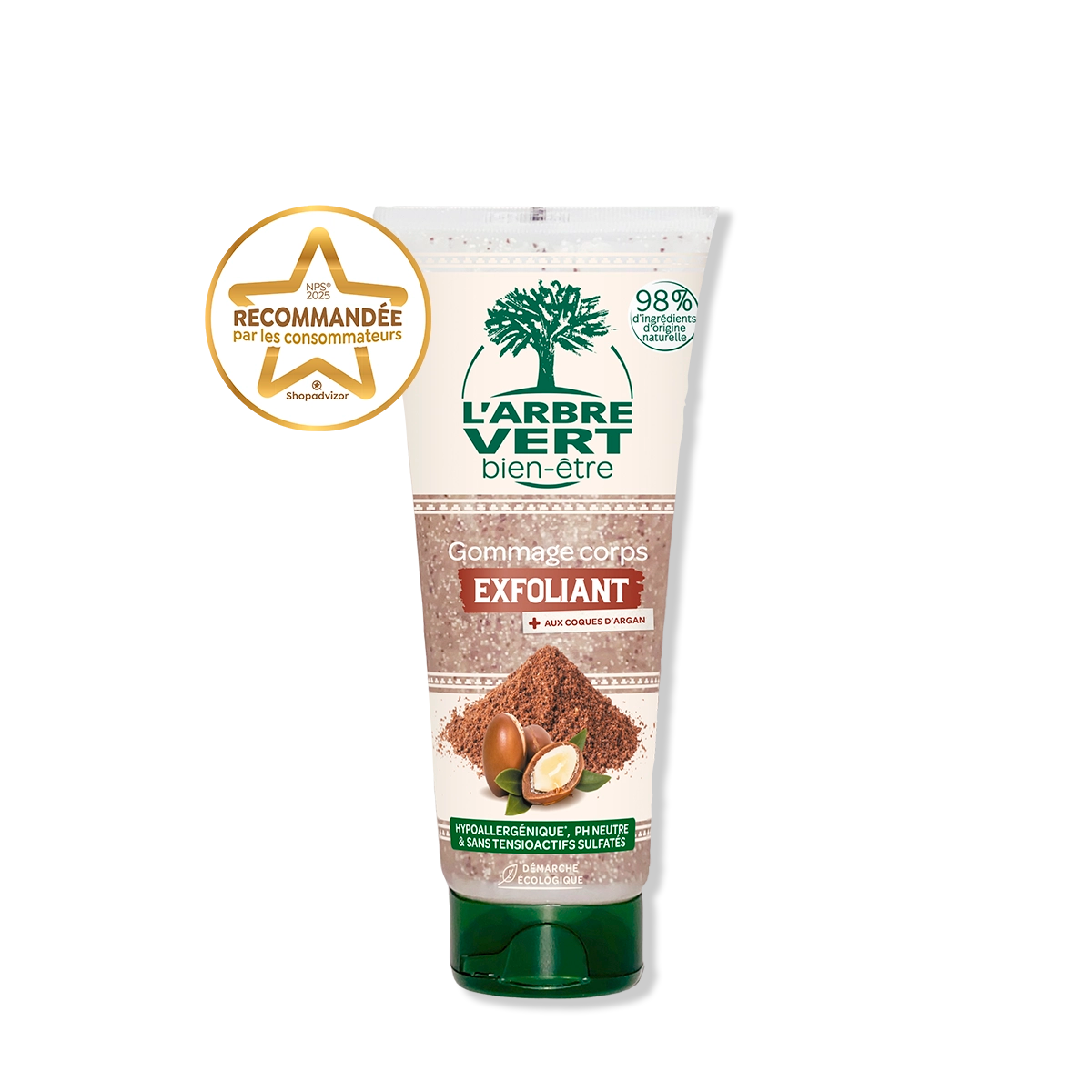 Gommage corps exfoliant Aux coques d'Argan 200 mL